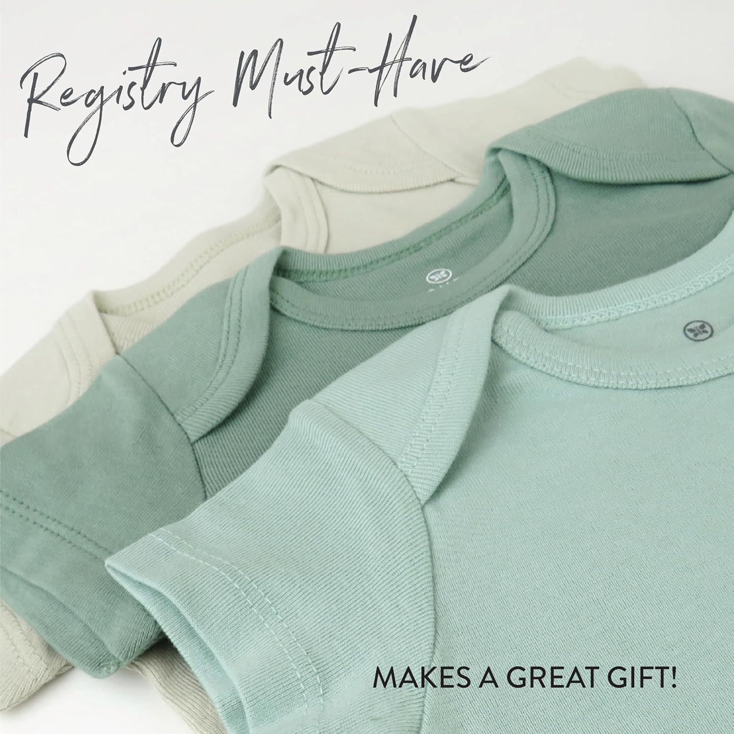 Honest Baby 3-Pack Organic Cotton Bodysuits for Infants