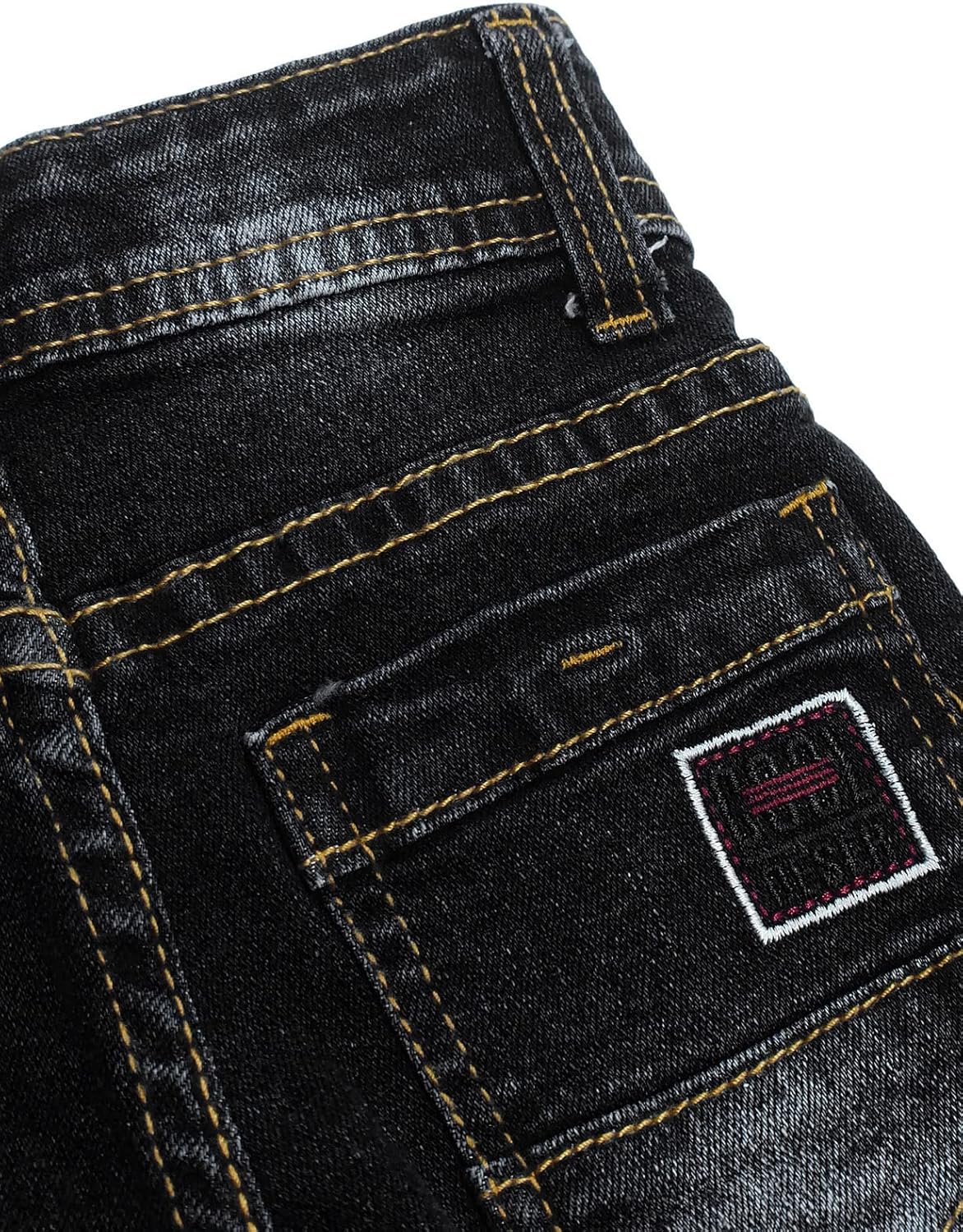 KIDSCOOL SPACE Baby Jeans Stone Washed Denim with Embroidery