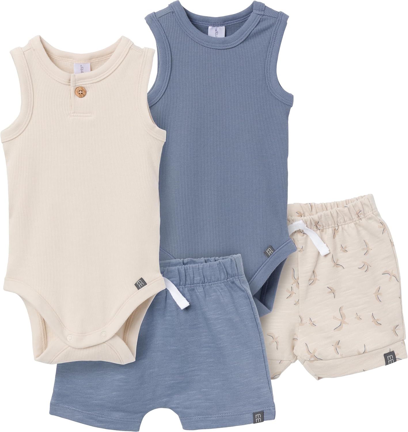 Modern Moments by Gerber Baby Boys Ribbed 4-Piece Set