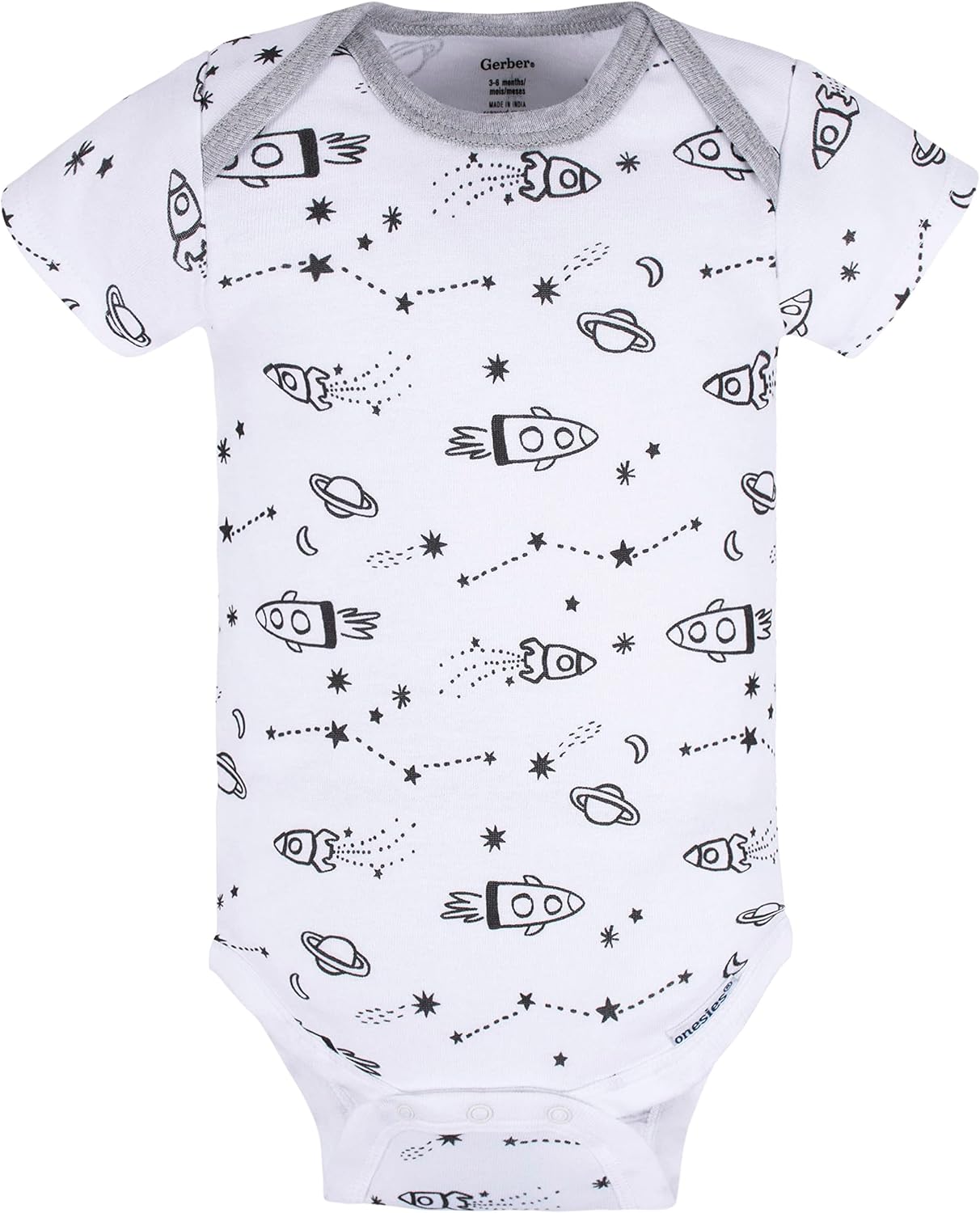 Gerber Baby-Boys 5-Pack Short Sleeve Onesies Perfect for Layering