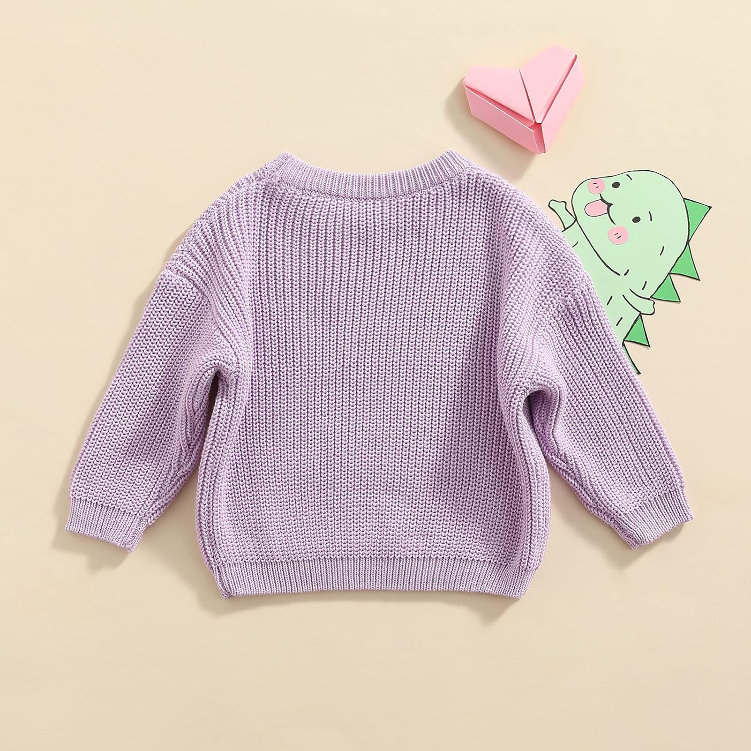 Karwuiio Toddler Unisex Knit Sweater Fall Winter Top