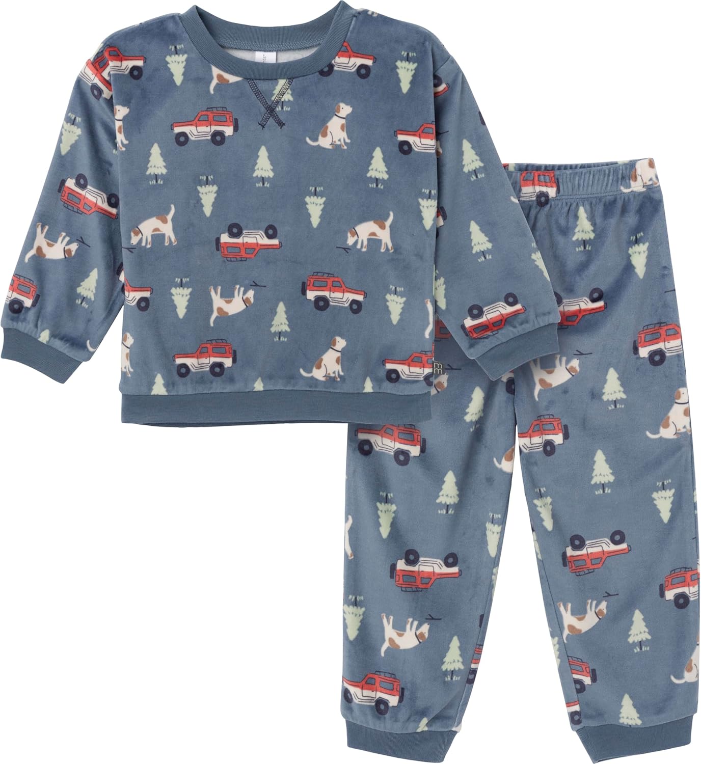 Modern Moments by Gerber Unisex Toddler Bunny Fleece Pajama Set
