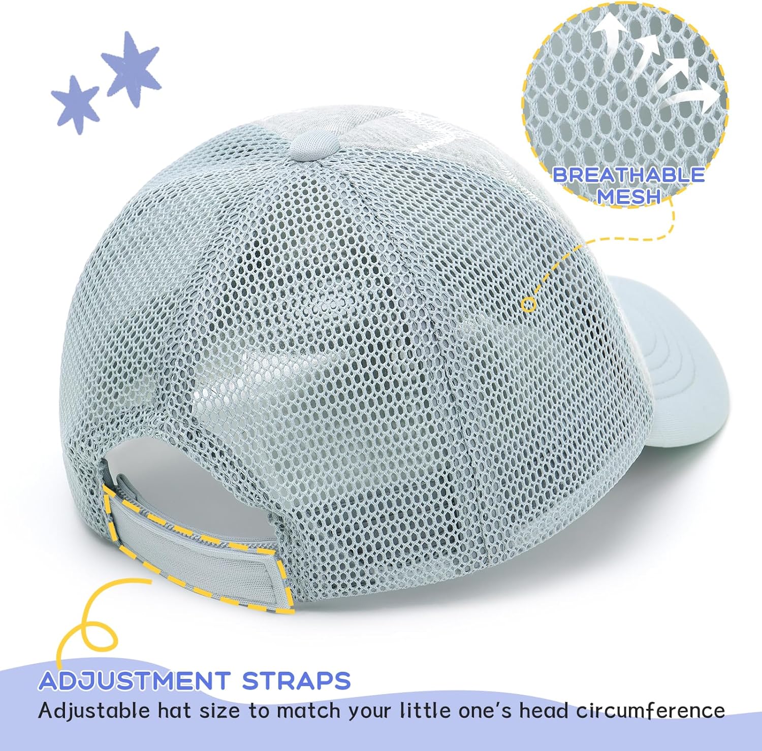 Stylish Toddler Baseball Cap for Kids Ages 3-6 Months