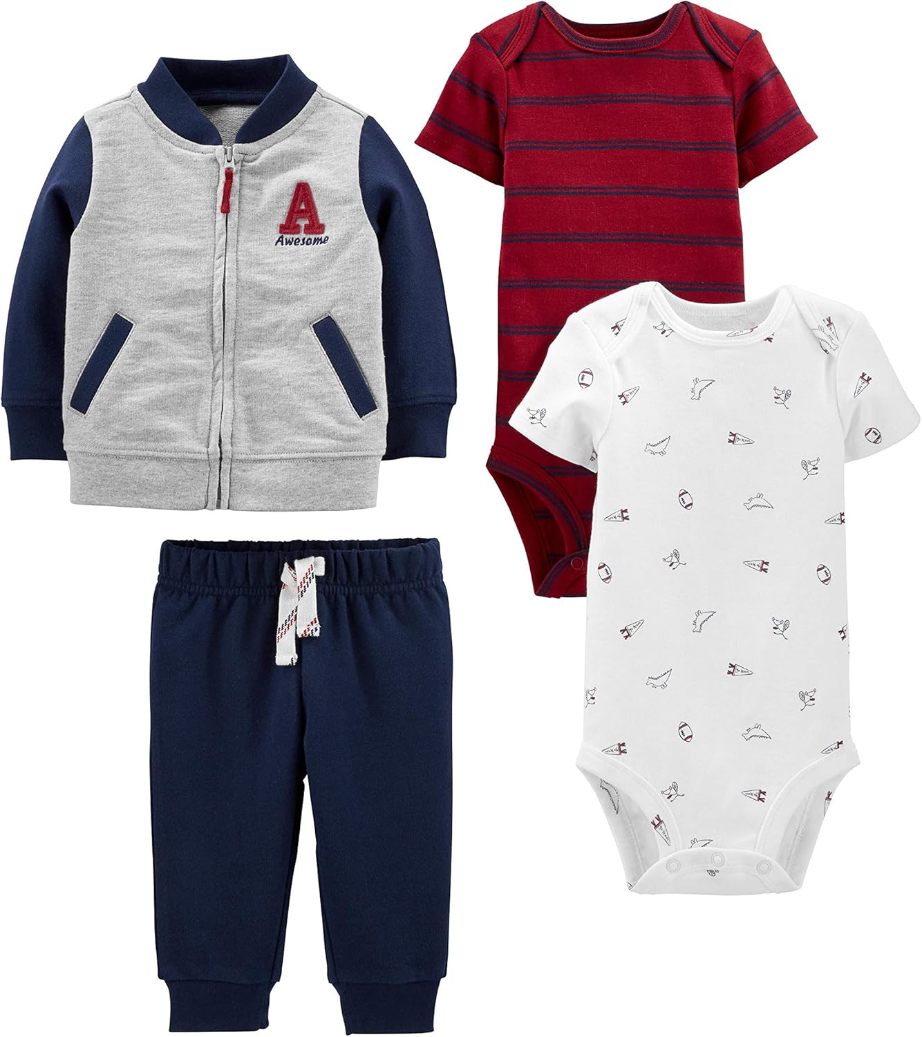 Simple Joys by Carters Baby Boys 4-Piece Set Cozy for Cooling