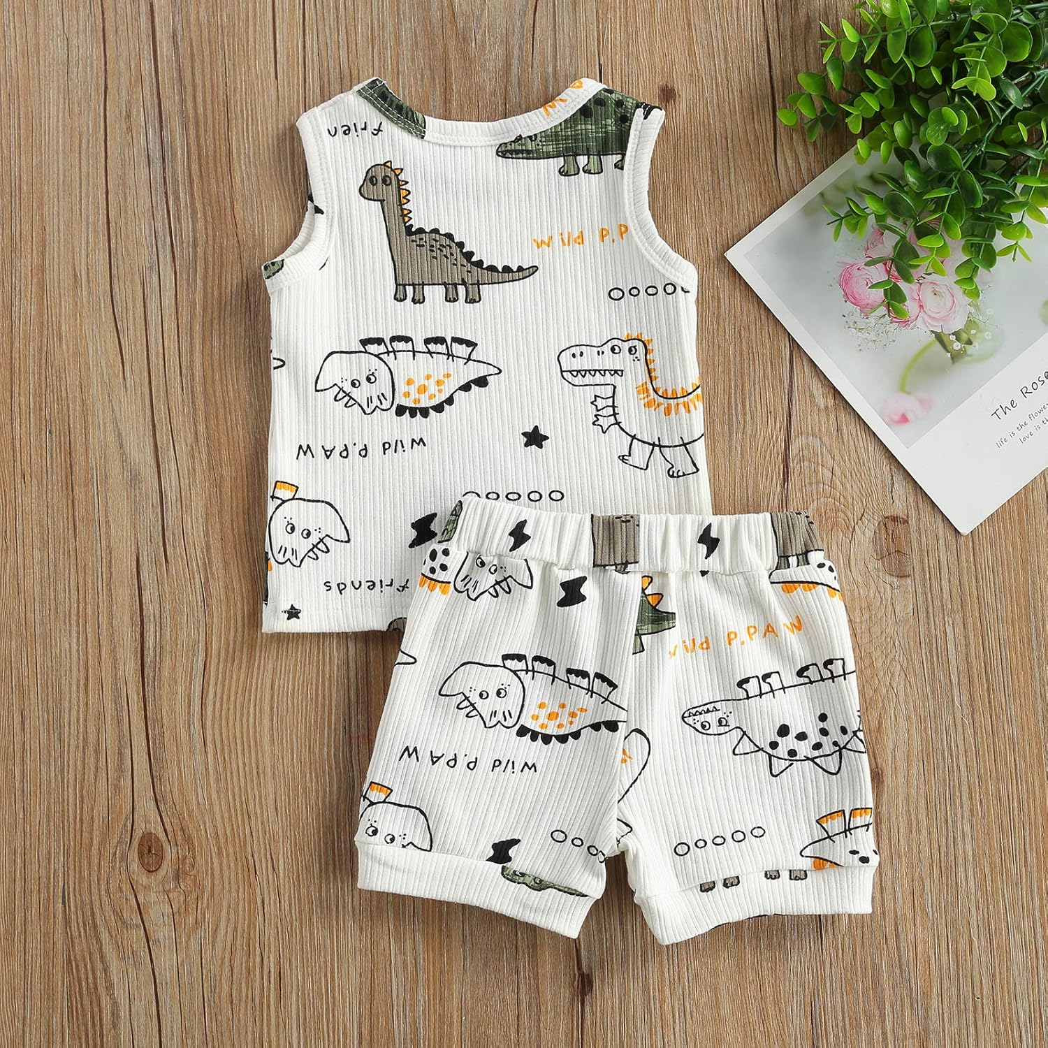 Ledy Champswiin dinosaur summer outfit set