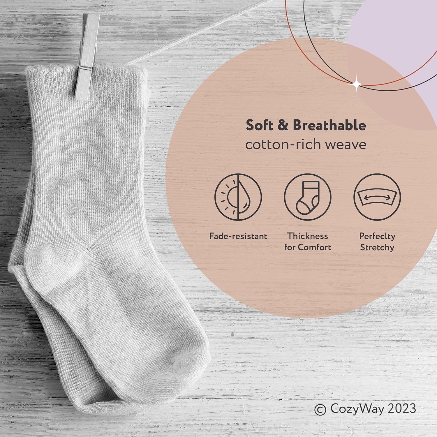 Perfect Fit Crew Socks for Babies