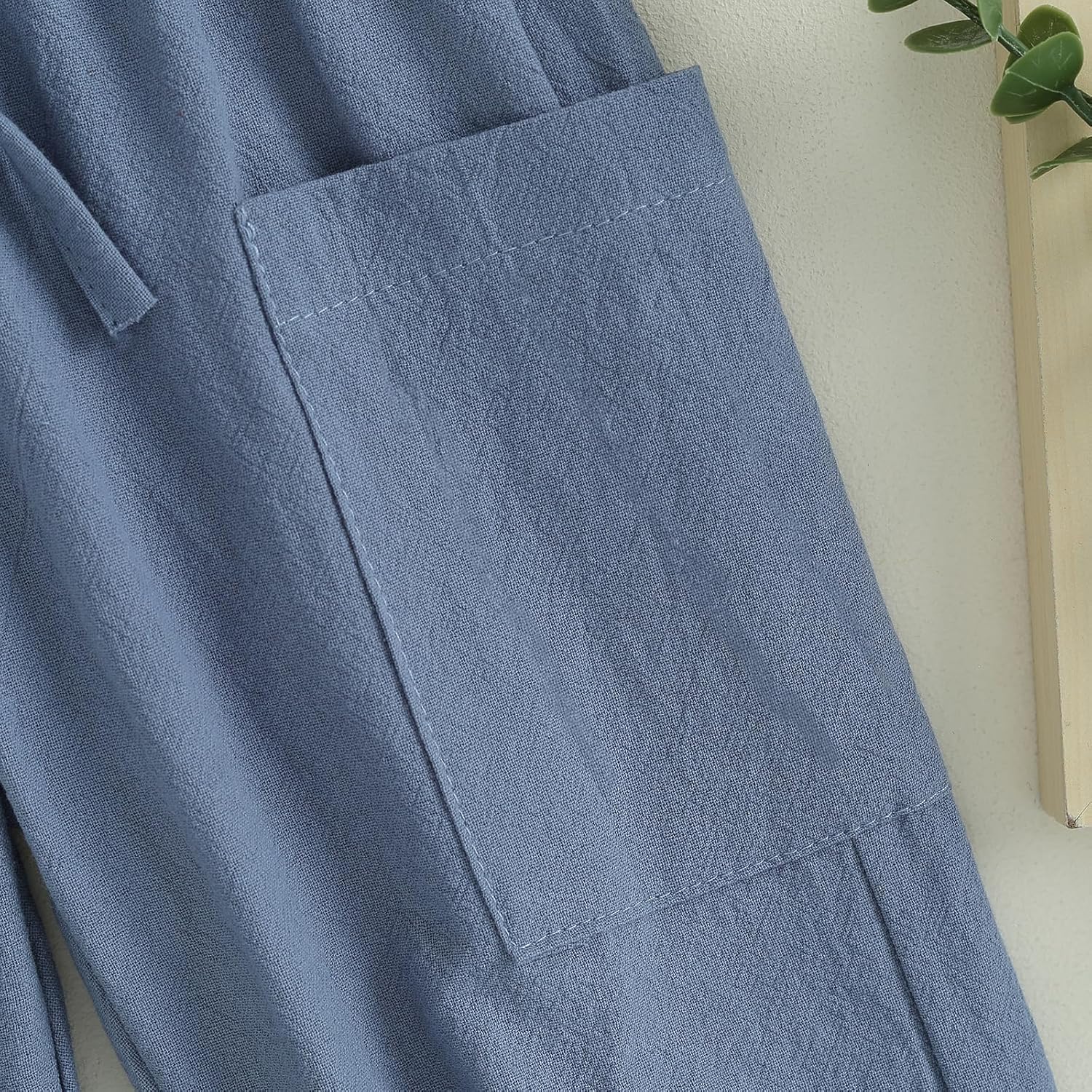 Toddler Boys Cotton Linen Joggers