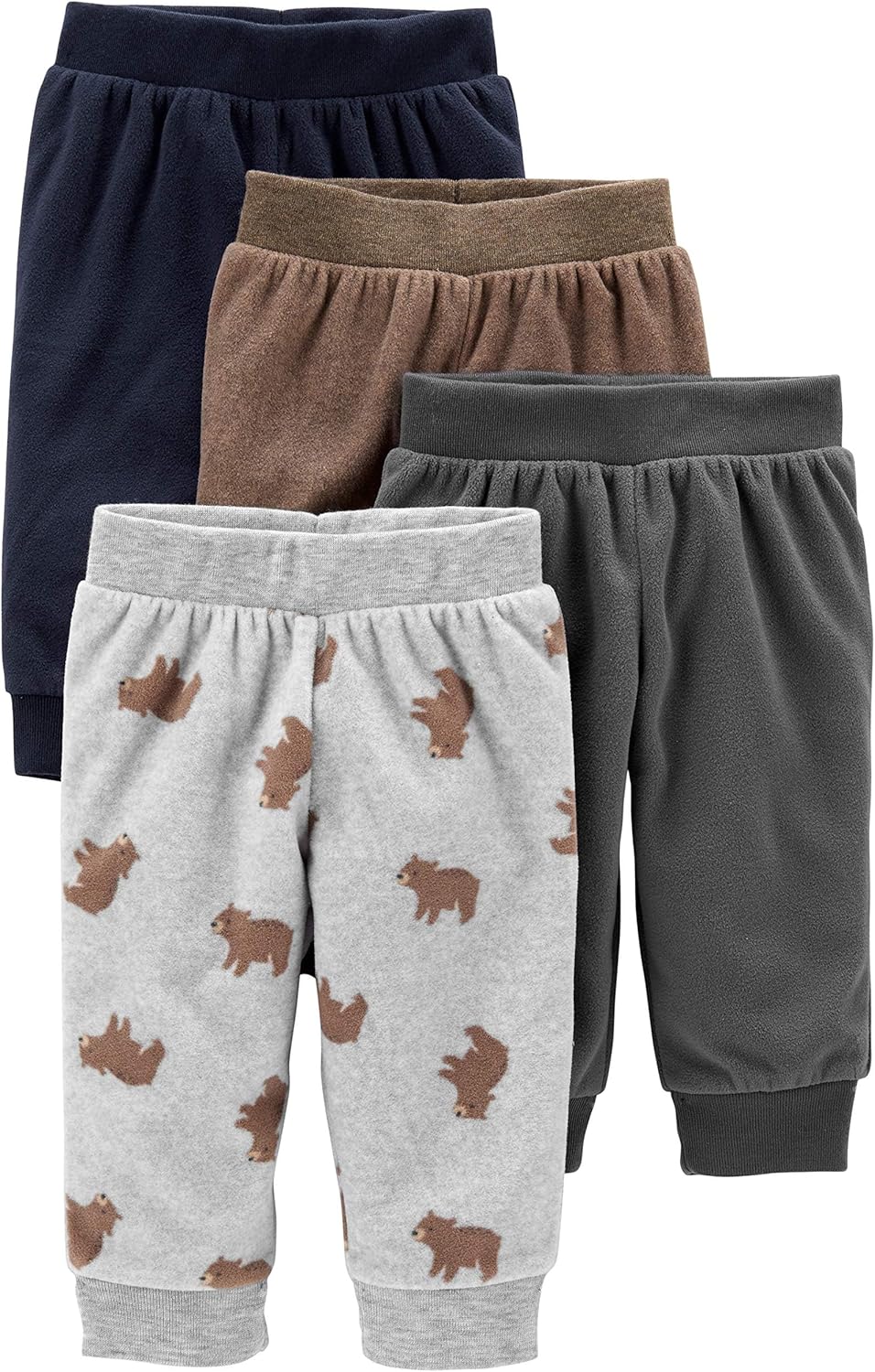 Simple Joys by Carters Unisex 4-Pack Fleece Pants for Babies