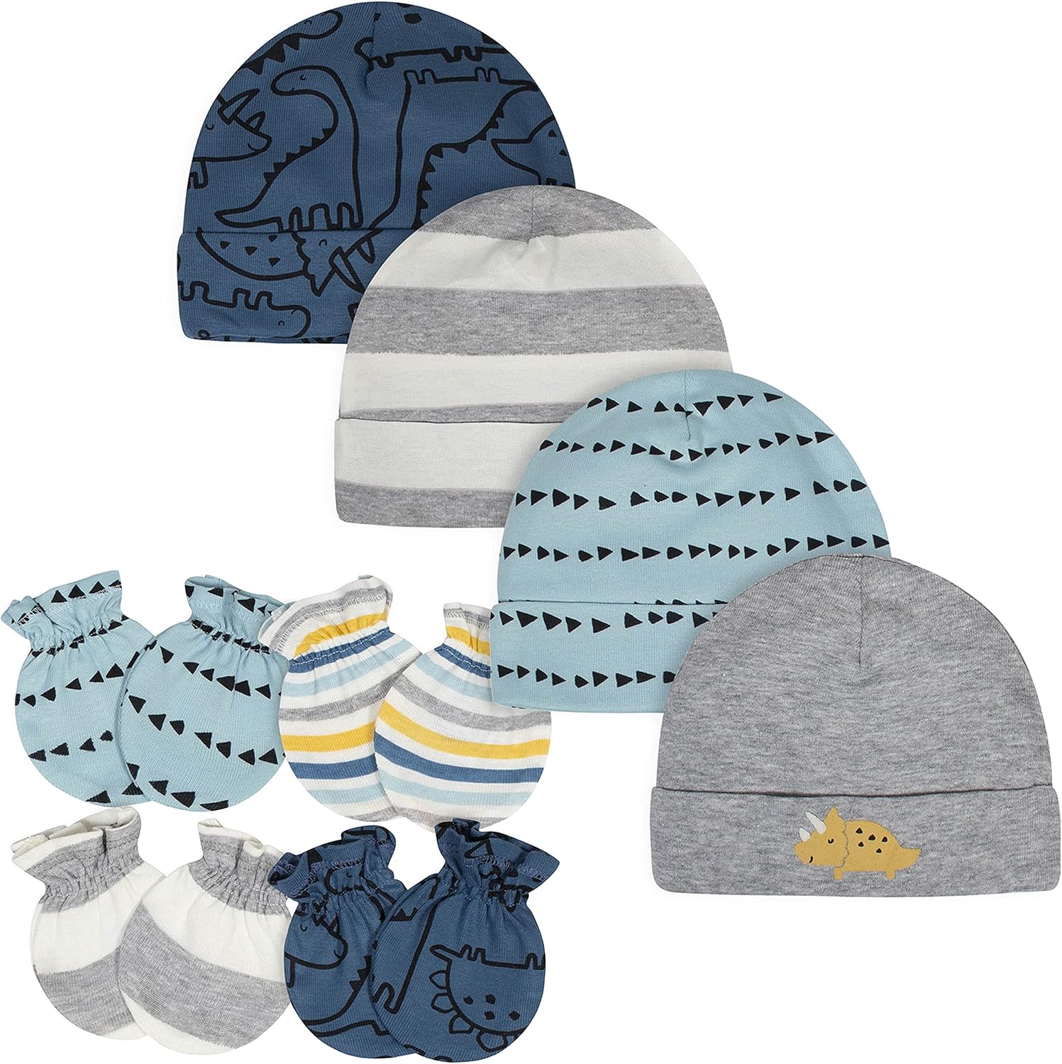 Gerber Baby Boys Cap and Mitten Set