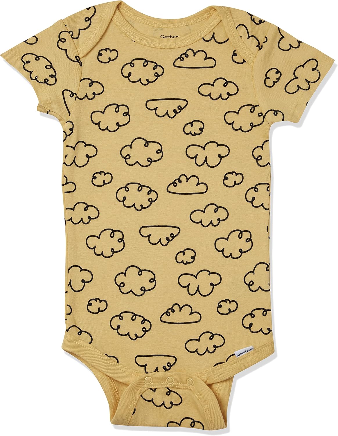 8-Pack of Gerber Baby Onesies with Soft Cotton Easy Snap Closure