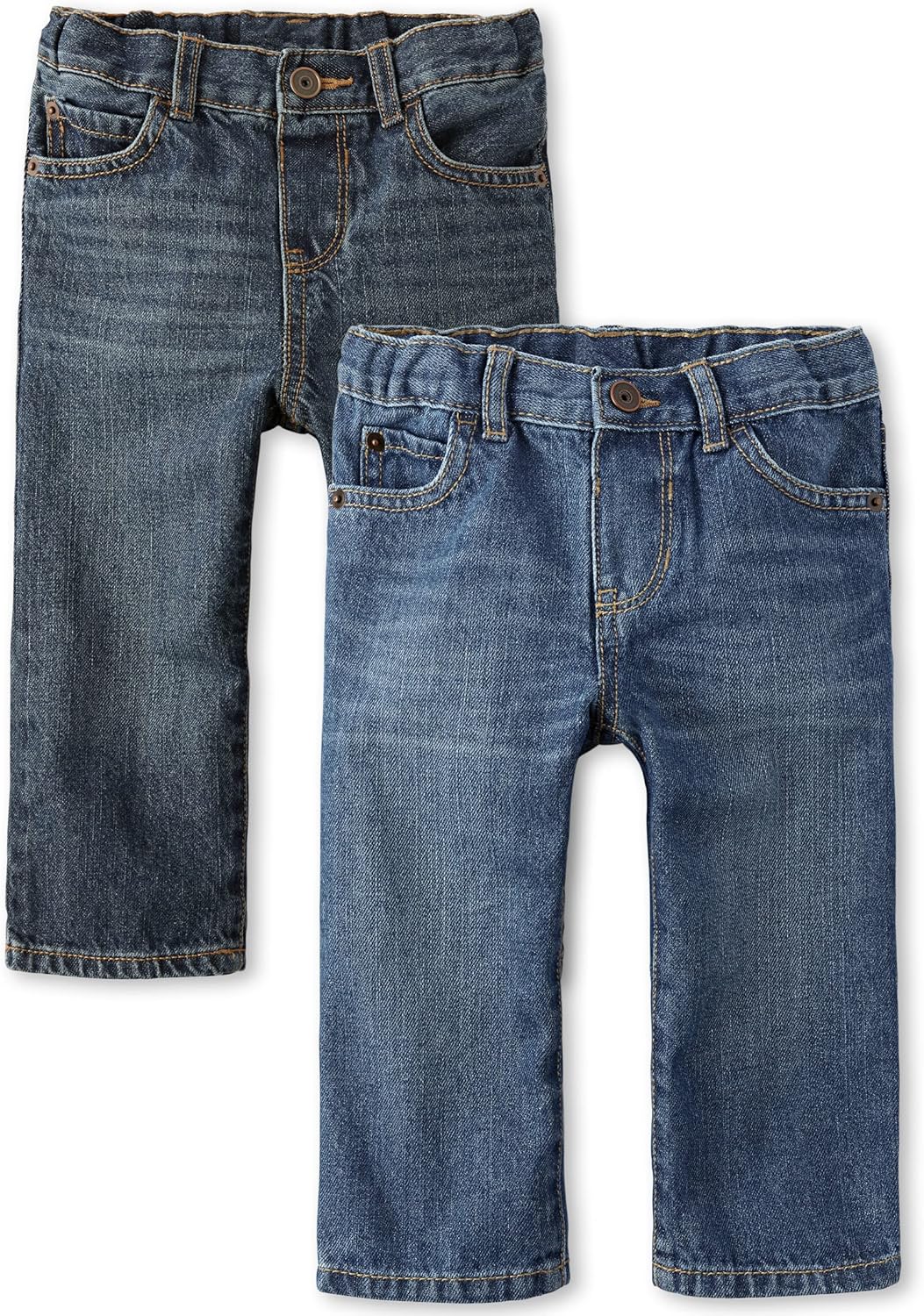 Perfect Fit Straight Leg Jeans for Baby Boys Multi-Pack D