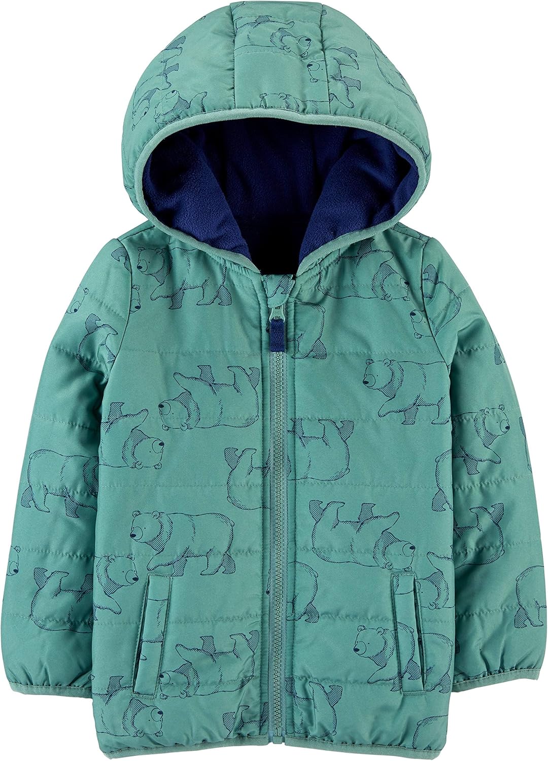 Simple Joys by Carters Baby Boys Puffer Jacket Warm Cozy Throws