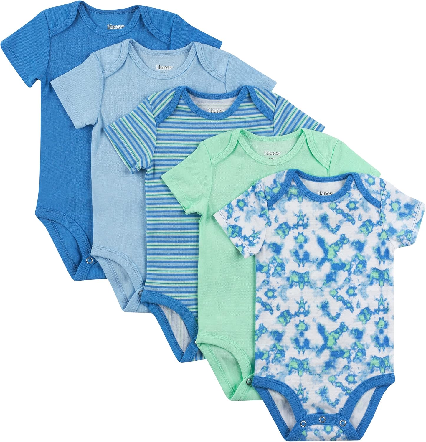 Cradle-Cape 5-Pack - Ultimate Flexy Short Sleeve Bodysuit