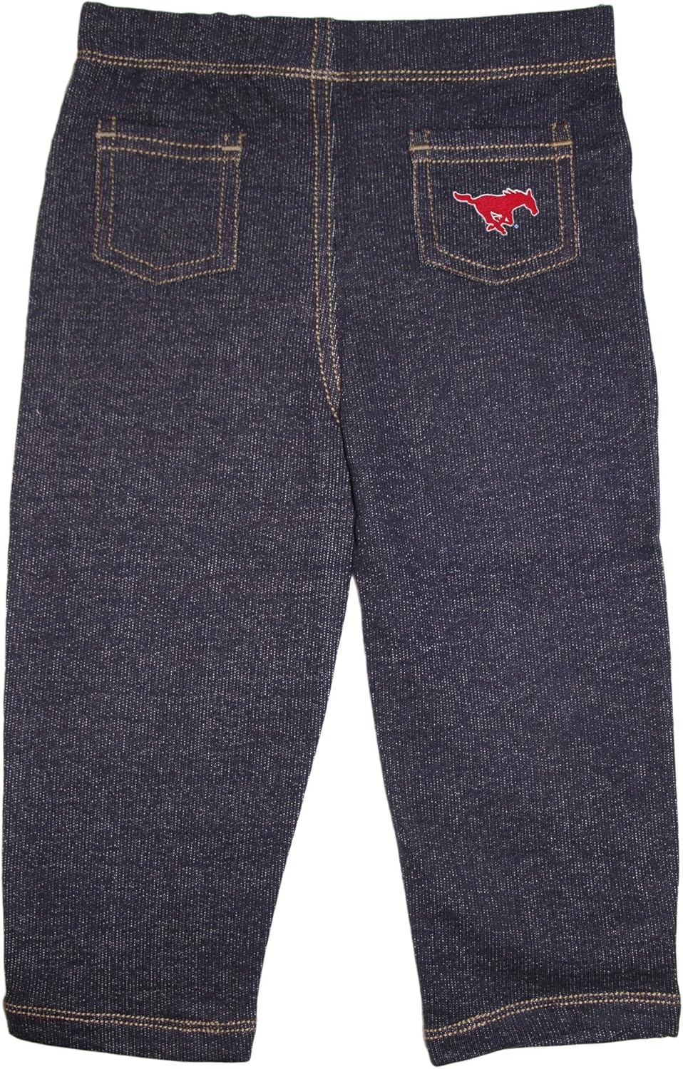 Southern Methodist Mustang Denim Jeans - 100 Cotton Made by Creative Knitwear