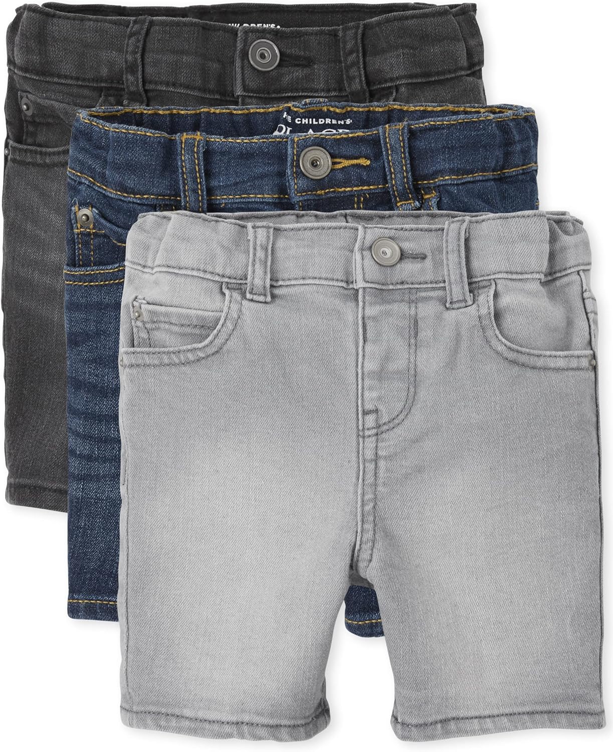 The Childrens Place Boys Stretch Denim Shorts