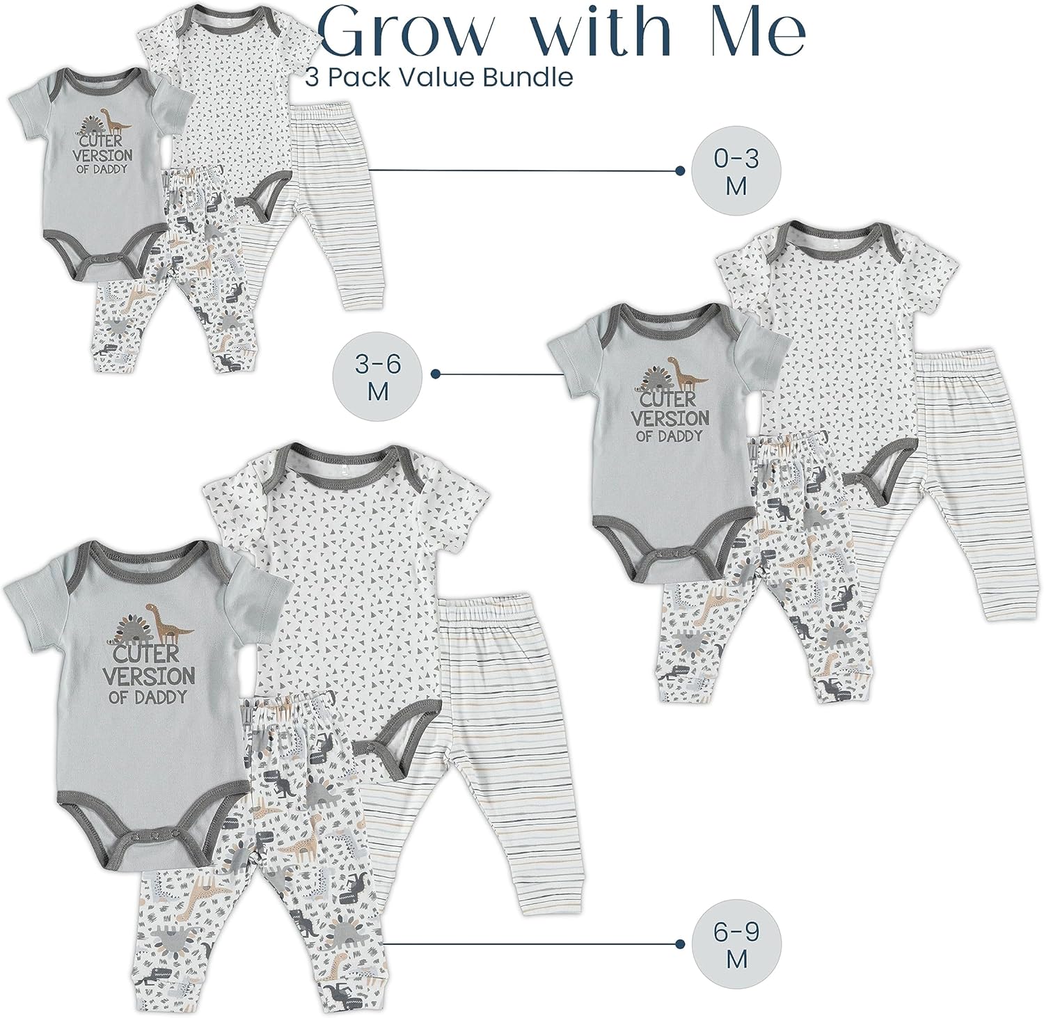 Front-Loading Layette Set for Boys Sleep Play and More