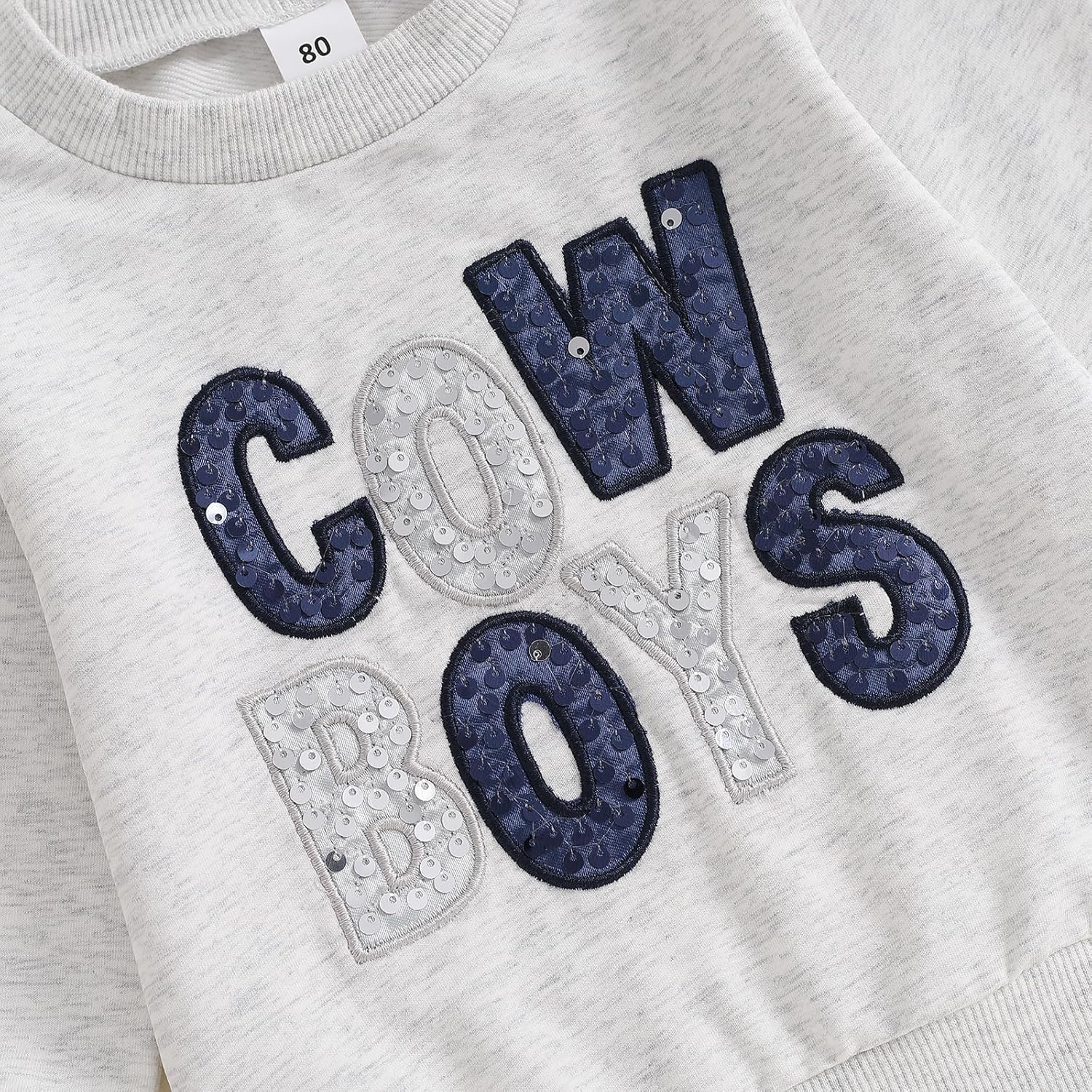 Stunning Kids Footballgitano gioco Boys Pullover with Sequined Embroidery