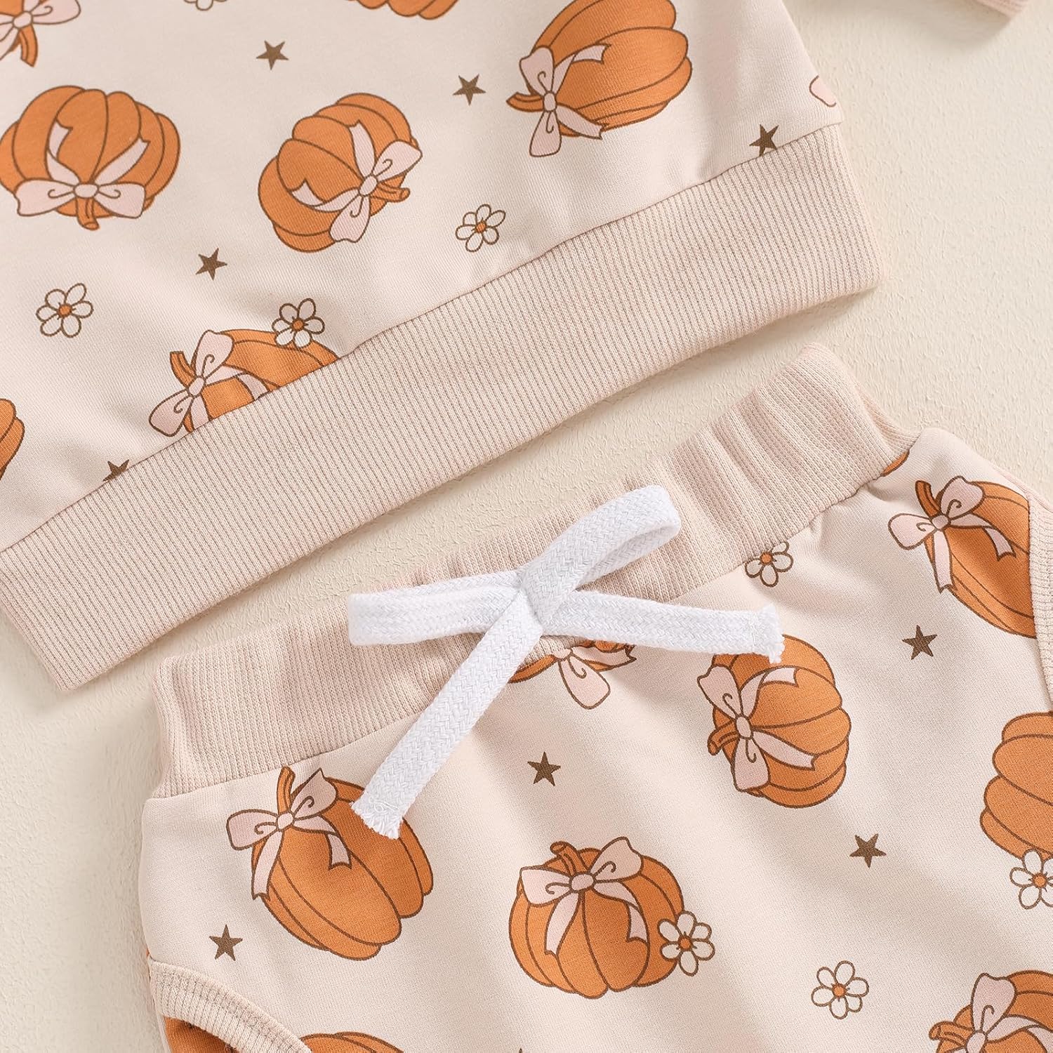 Halloween Spooky Toddler Outfit - Cute pumpkin Sweater Pants Set