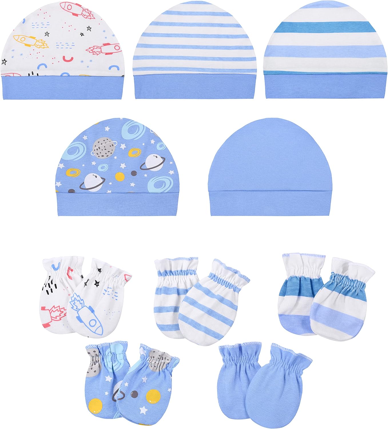 ABeCue Best Baby Newborn Boy Layette Essentials Set 20-Piece