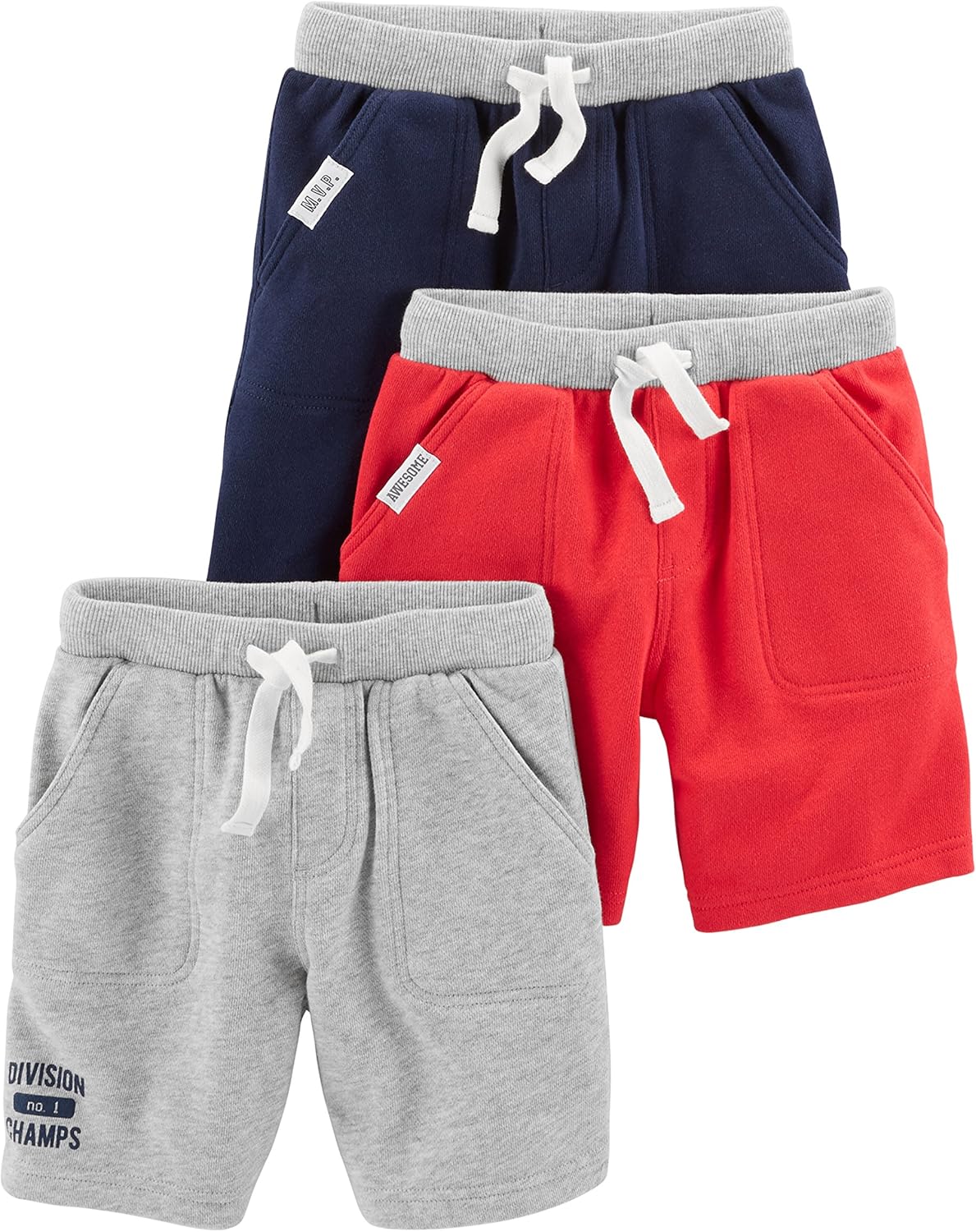 Simple Joys by Carters Babies Toddlers Boys Knit Shorts Pack of 3