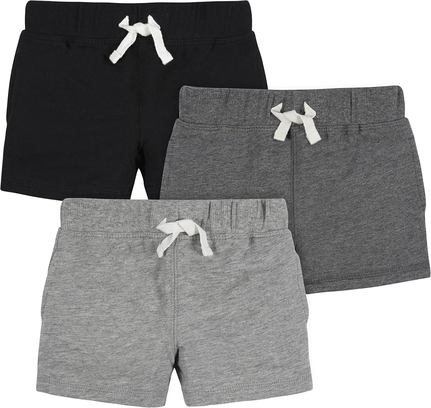 Gerber Baby Boys Toddler 3-Pack Pull-On Knit Shorts