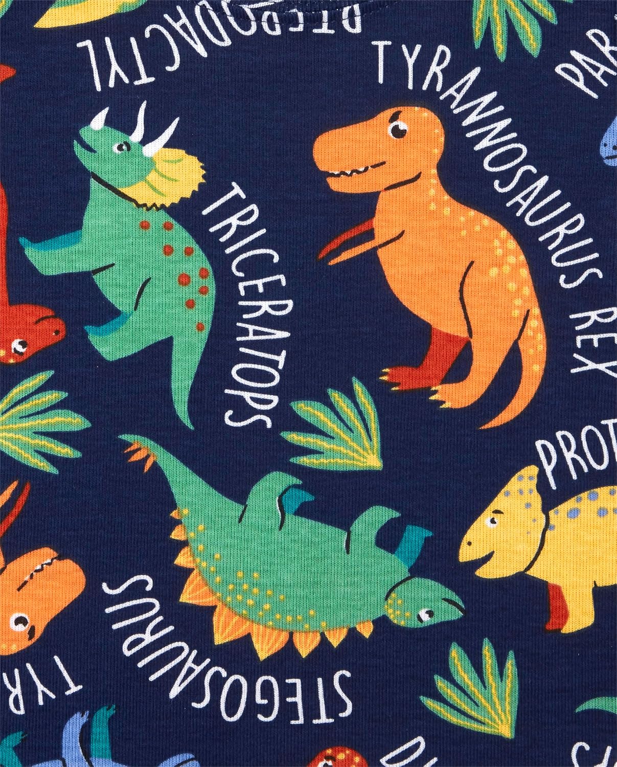 The Childrens Place Baby Boys Dino Allover Snug Fit Cotton Pajamas